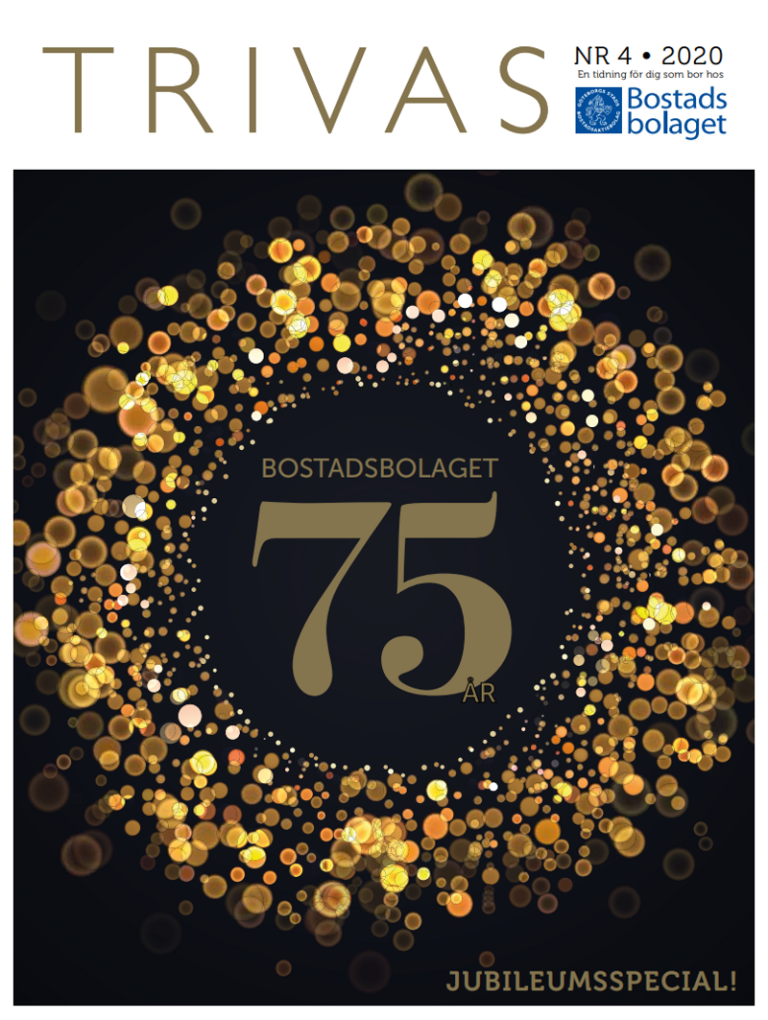 Omslaget till en tidning med numret 75 på.