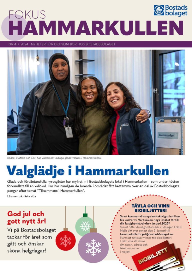 Ett tidningsomslag med tre kvinnor på bild. 