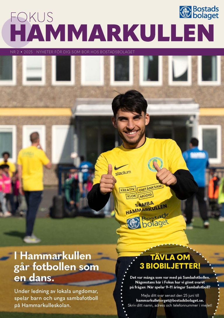 Omslag till en tidning. En man i gul tröja ger tummen upp.