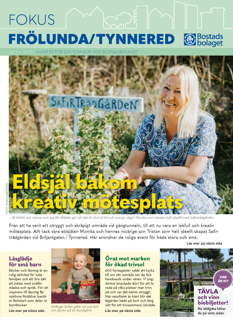 Framsidan av en tidning med en bild av en kvinna.