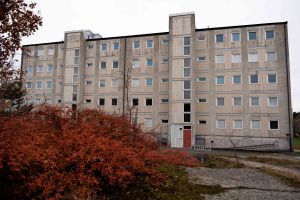 En bild på en husfasad.