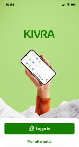 En bild på appen Kivras framsida
