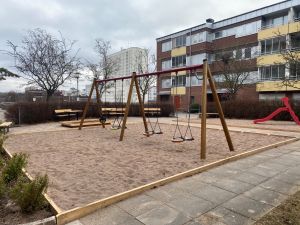 Renoverad lekplats på Topasgatan i Tynnered